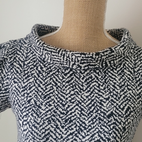 Beautiful black and white peter pan collar  Jones Newyork Dress size 6 - Picture 4 of 12